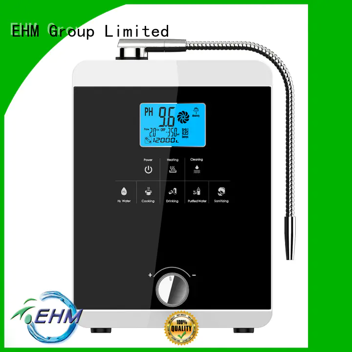 EHM high ph water filter alkaline ionizer hydrogenrich for family