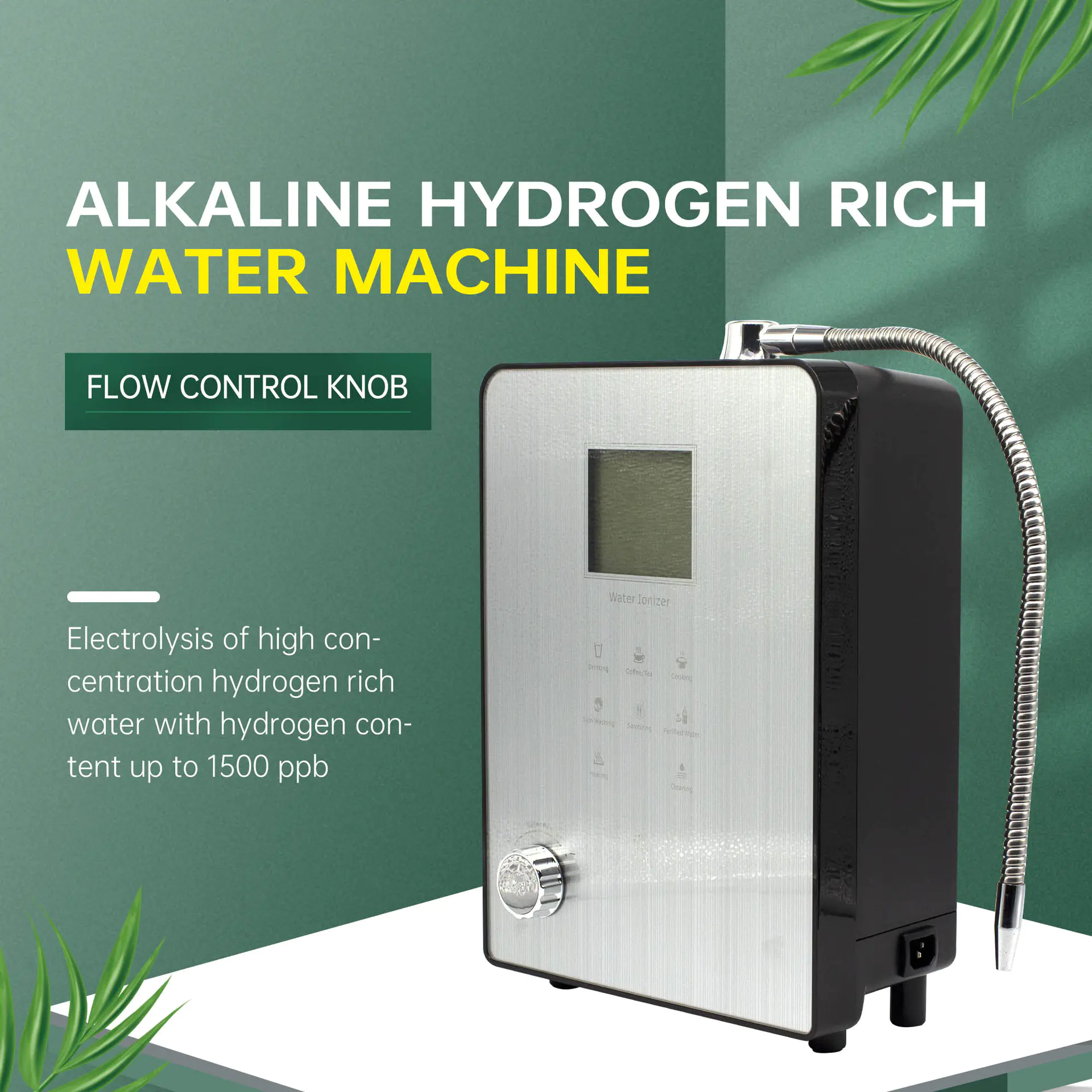Alkaline Water Ionizer hydrogen water generator Machine with 9 plates