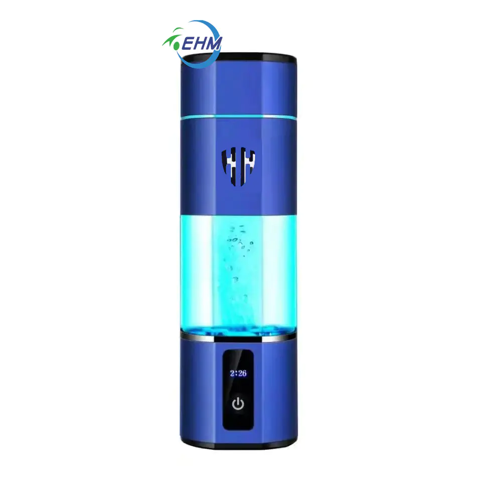 Amazon hot selling SPE PEM Portable Hydrogen Rich Water Bottle Generator Molecular H2 Water Maker Cup 5000+ppb USB Type C recharging